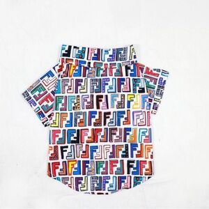 PET CLOTHES- Multi-Color Graphic Print Dog Shirt - Fashionable Pet Tee